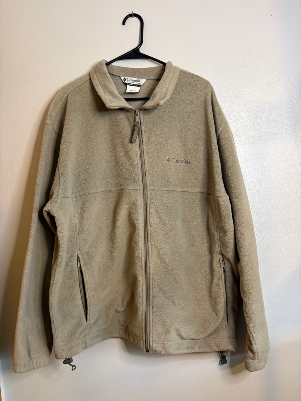 Columbia Men's Olive/Tan Full-Zip Fleece Jacket